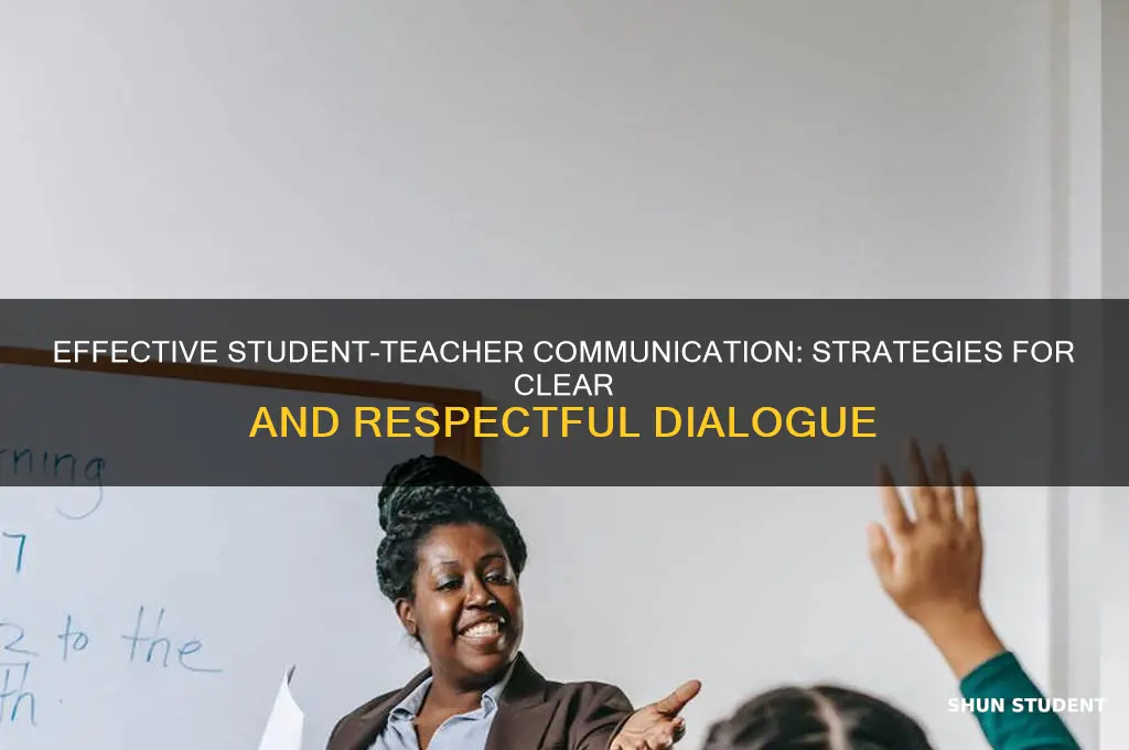 how to write student teacher communication