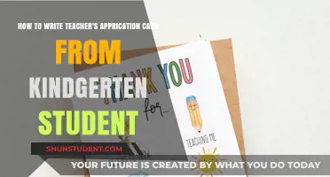 Crafting Heartfelt Teacher Appreciation Cards: A Kindergarten Student's Guide