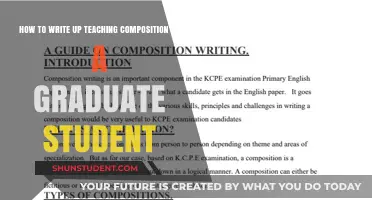 Mastering Teaching Composition: A Graduate Student's Guide to Effective Writing