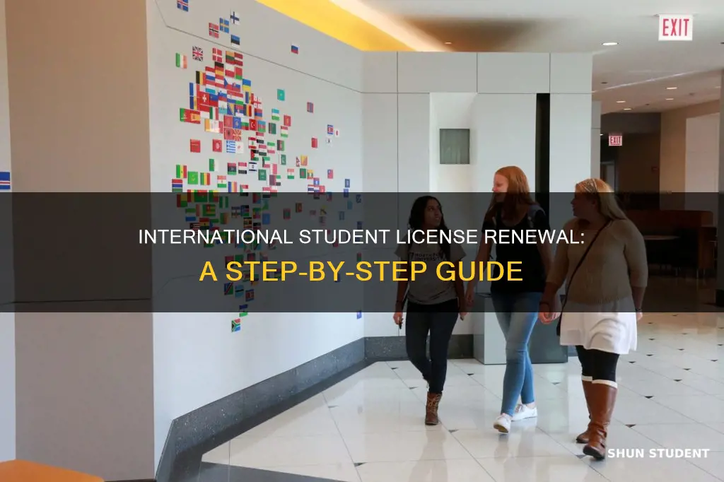 how torenew license for international student