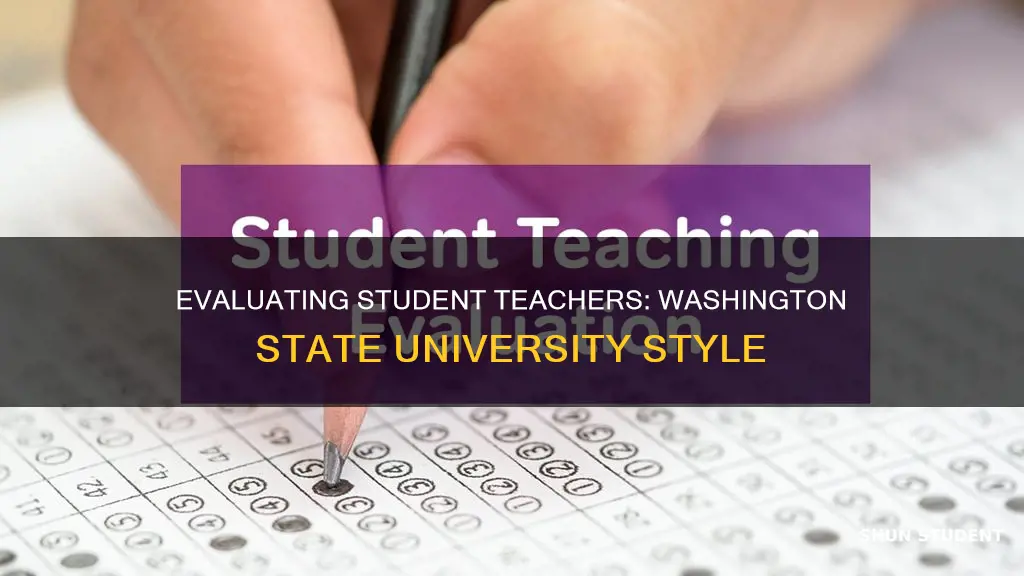 how universities in wa state evaluate student teachers
