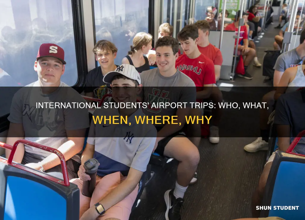 how usually international students go to airport