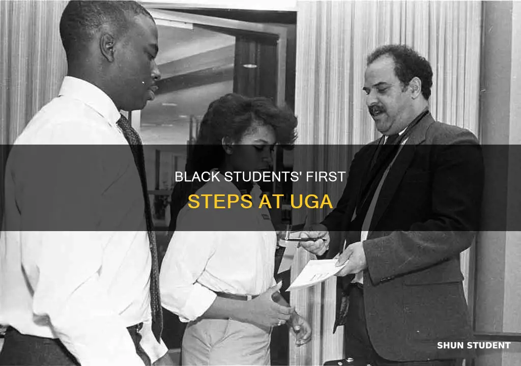 how was the first two black students university of uga