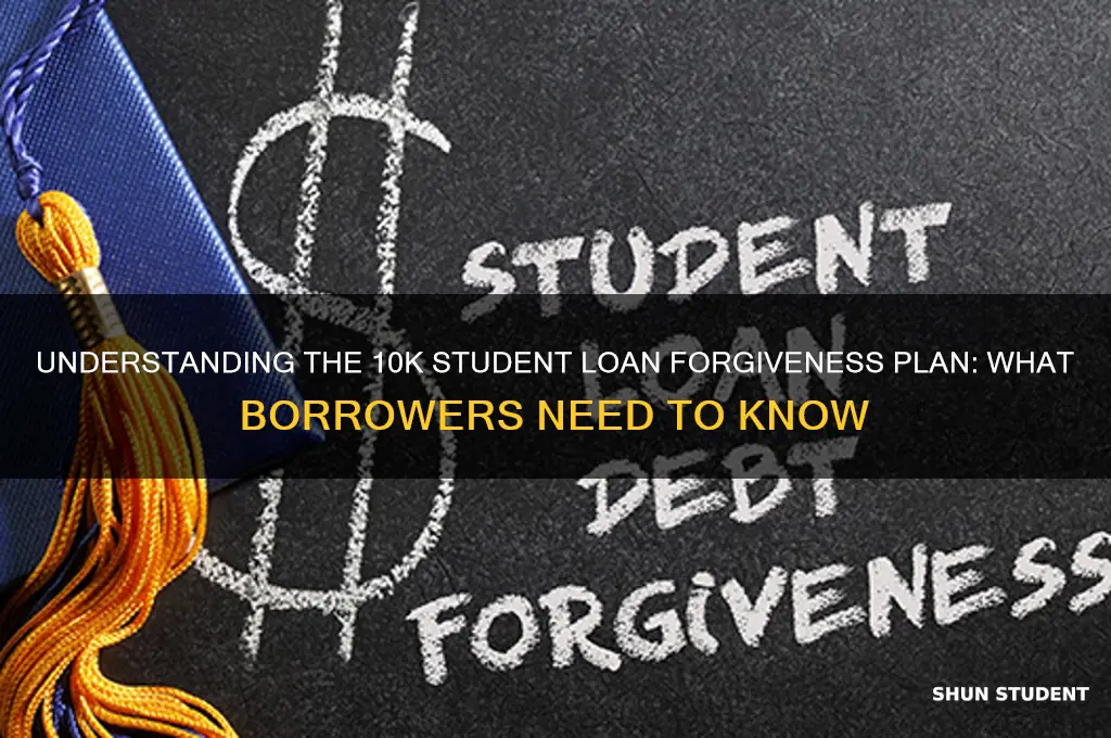 how will 10k student loan forgiveness work