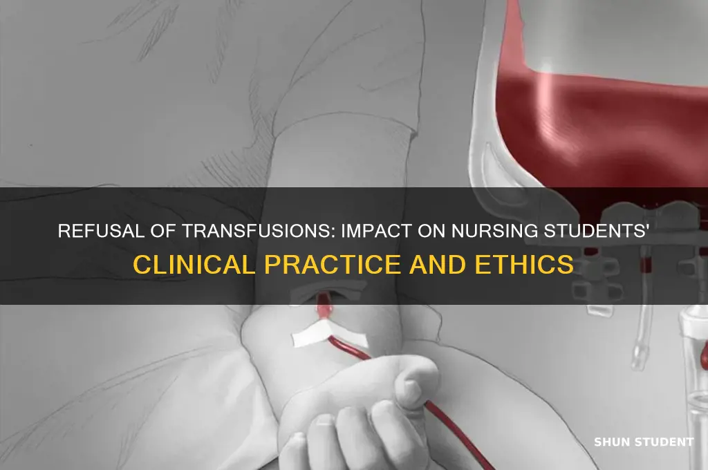 how will affect nursing students the refusal of transfusion