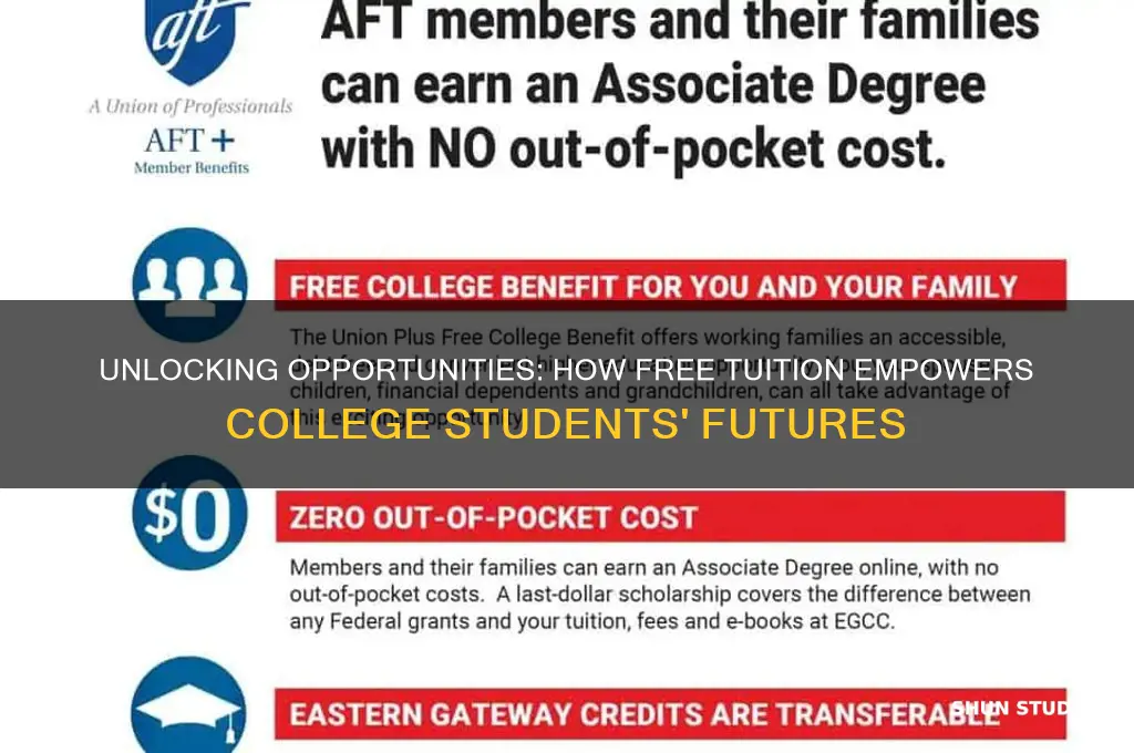 how will college student benefit from free tuition