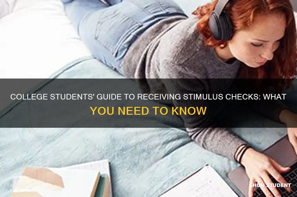 how will college students get their stimulus checks
