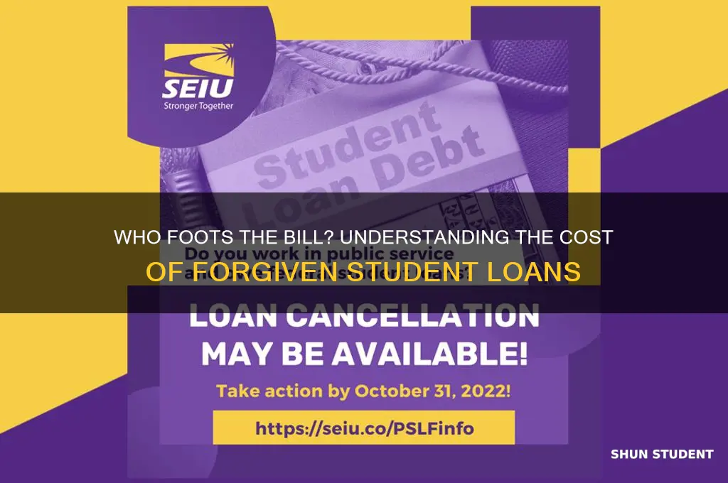 how will forgiven student loans be paid