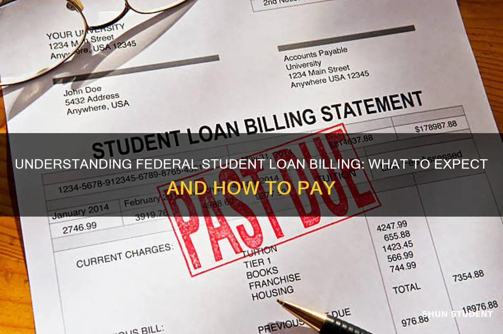 how will i get billed for my federal student loans