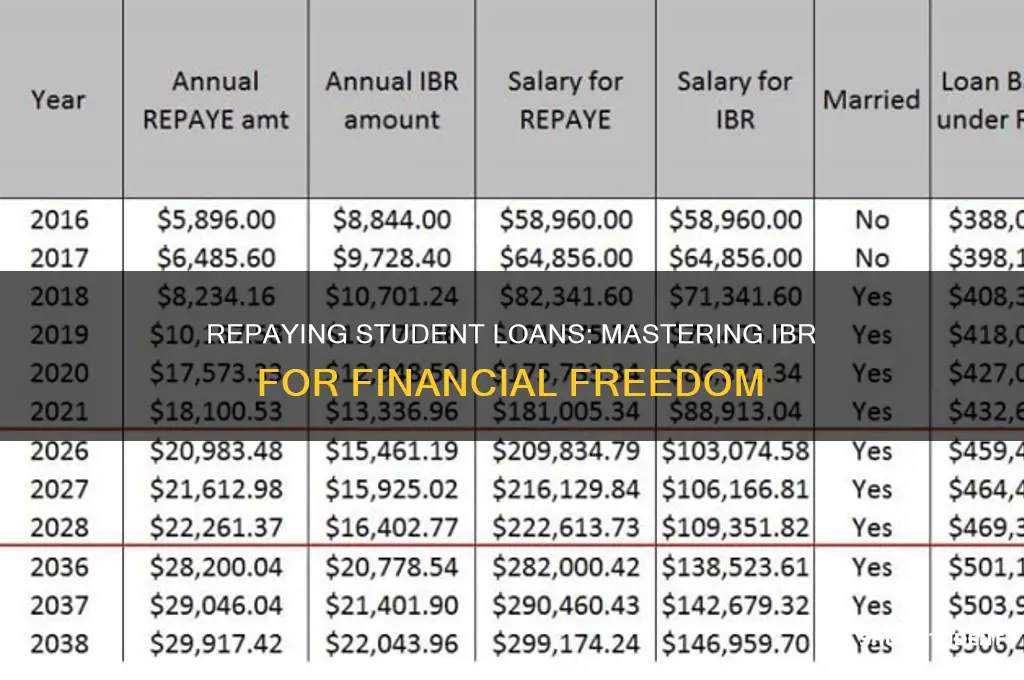 how will i repay my student loans ibr