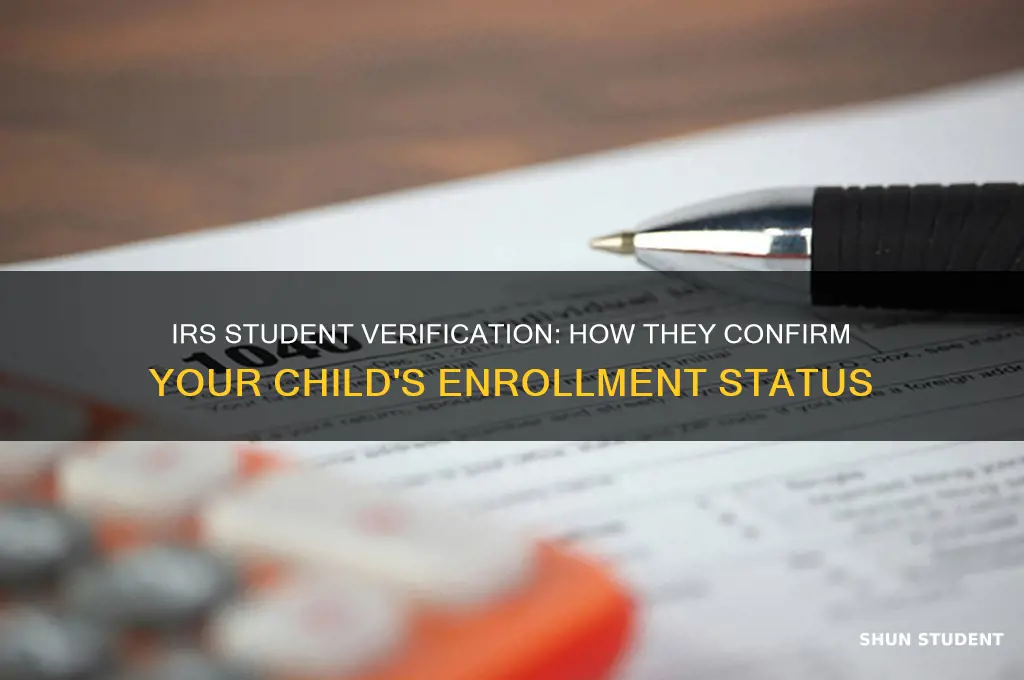 how will irs know if my child is a student
