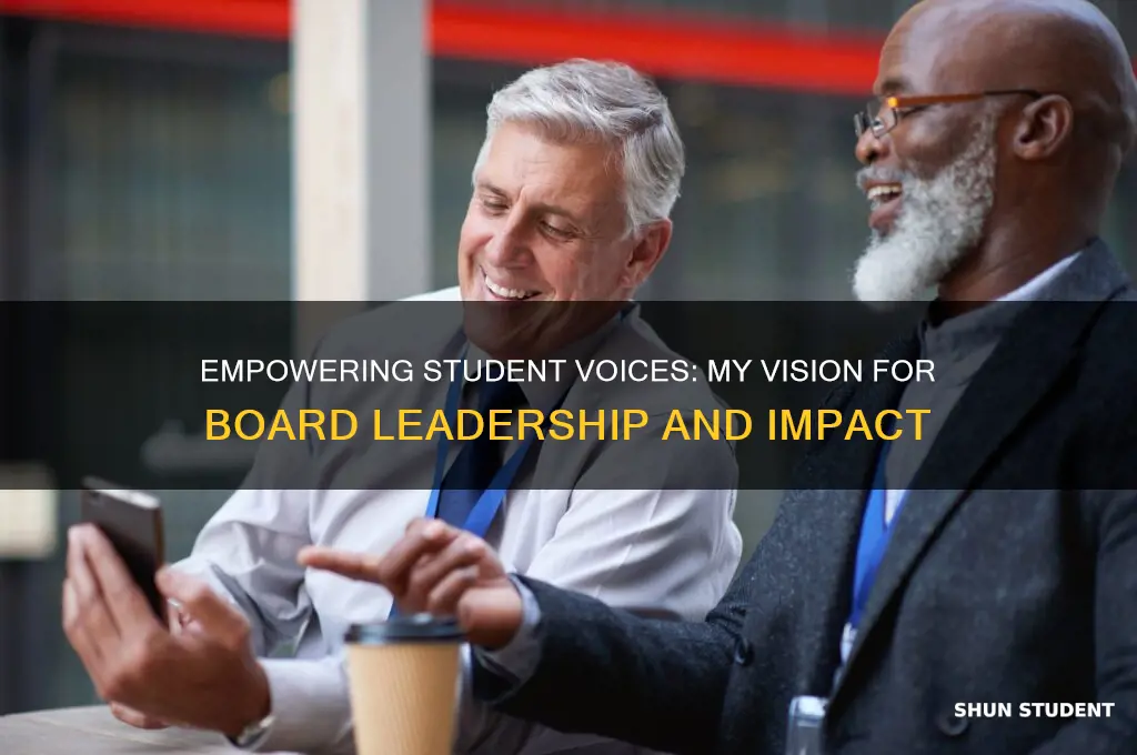 how will you contribute to the student board