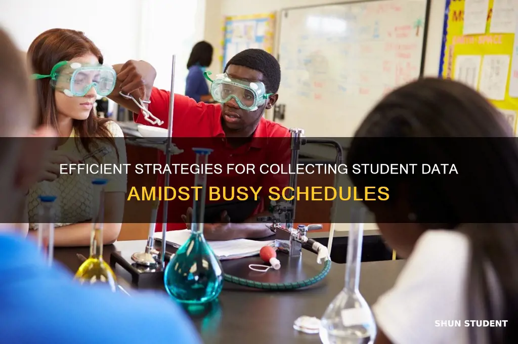 how will you find time to collect data on students
