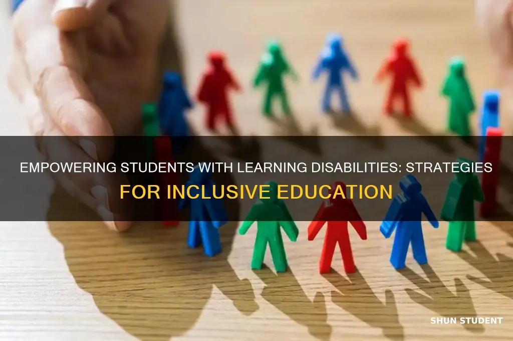 how will you handle the students with learning disabilities