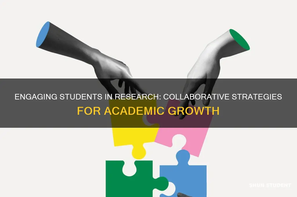 how will you involve your students in your research