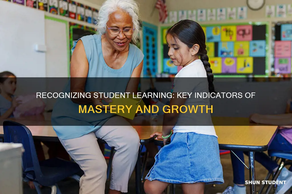 how will you know when a student has learned