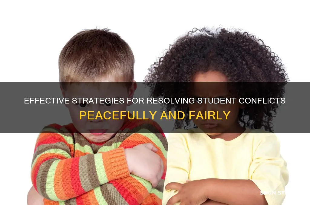 how will you resolve a conflict between students