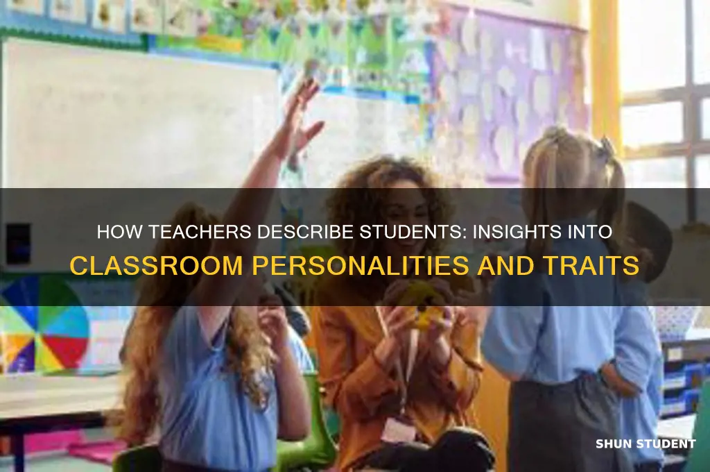 how would a teacher describe a student