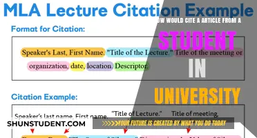 Citing University Student Articles: A Quick Guide