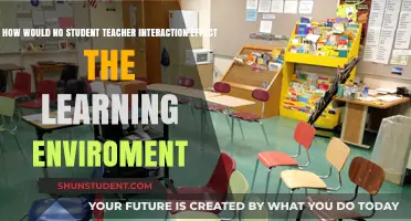 No Student-Teacher Interaction: Impact on Learning Environment Dynamics