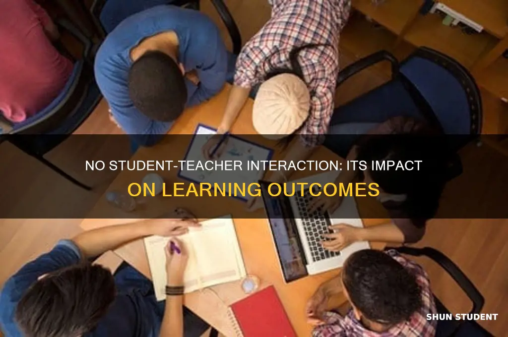 how would no student teacher interaction effect the learning