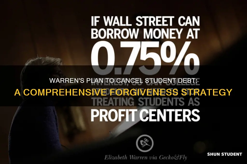 how would warren forgive student debt