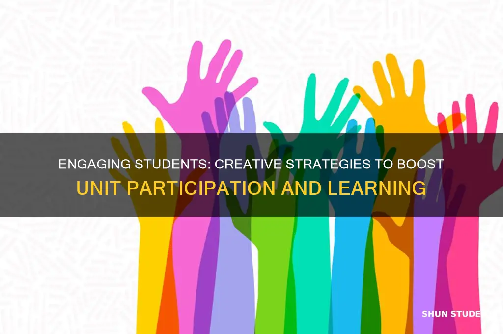 how you will enange student in a unit