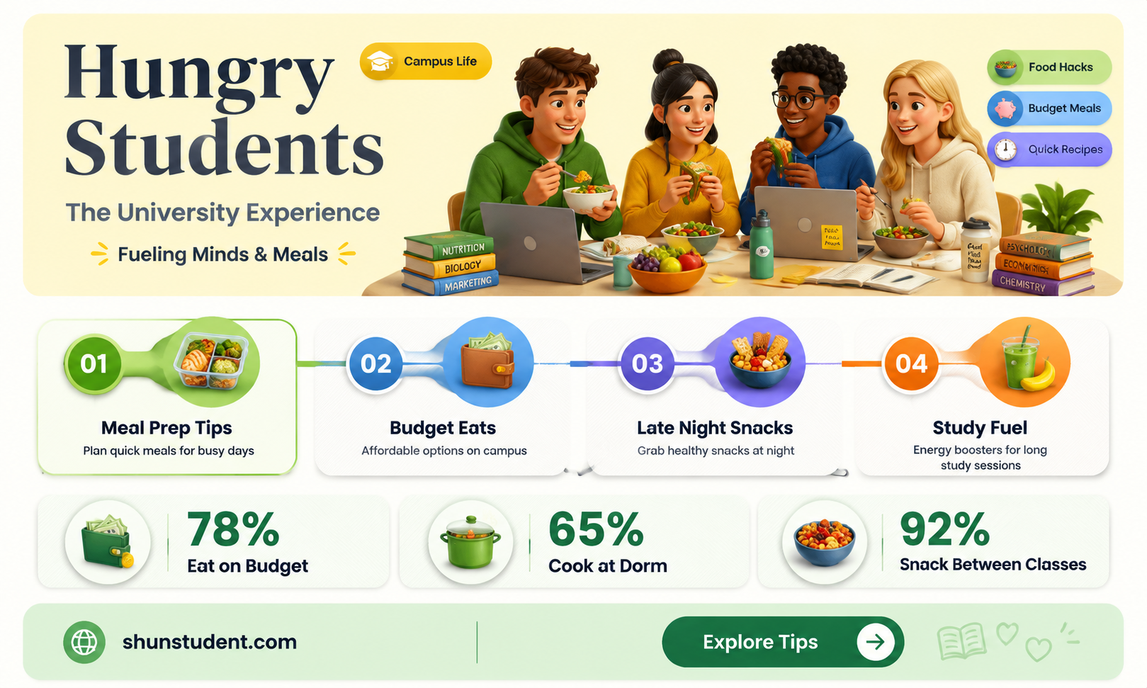 are university students hungry