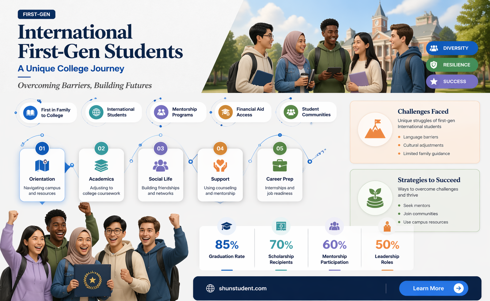 am i first generation college student international