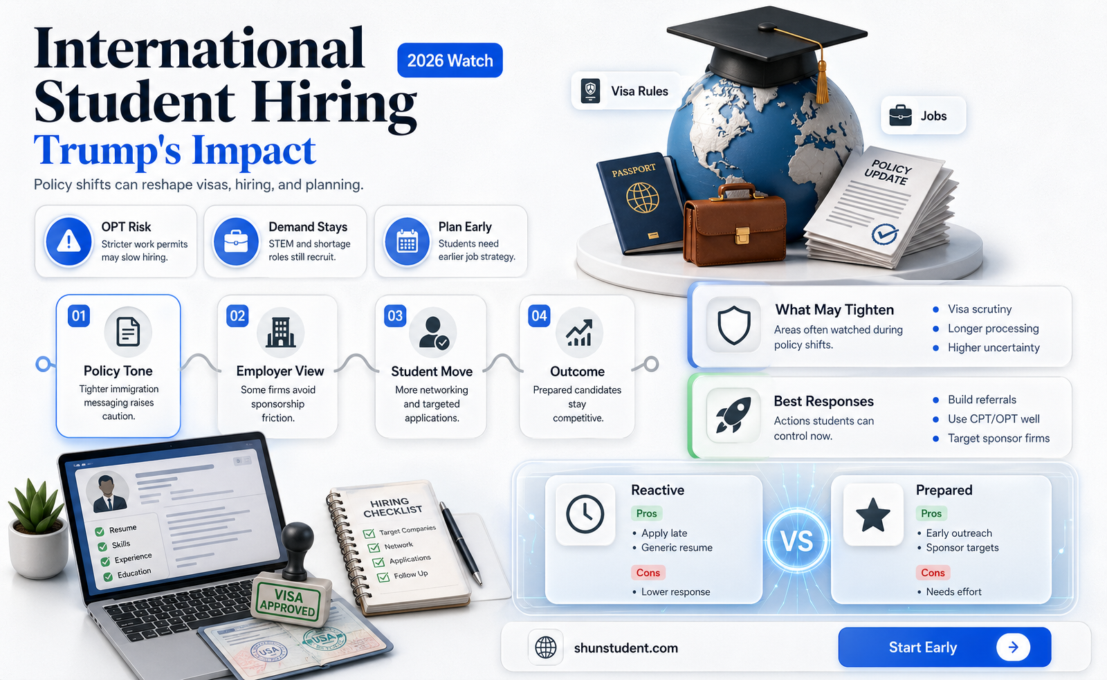 are companies still hiring international students in trump era