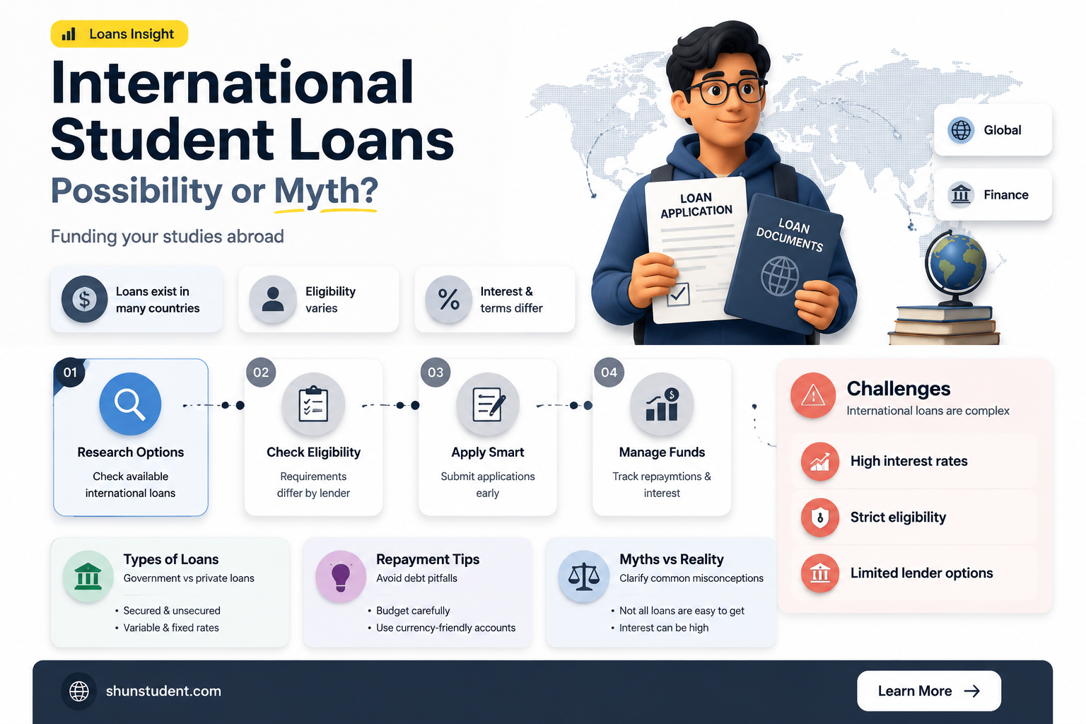 can an international student get a loan
