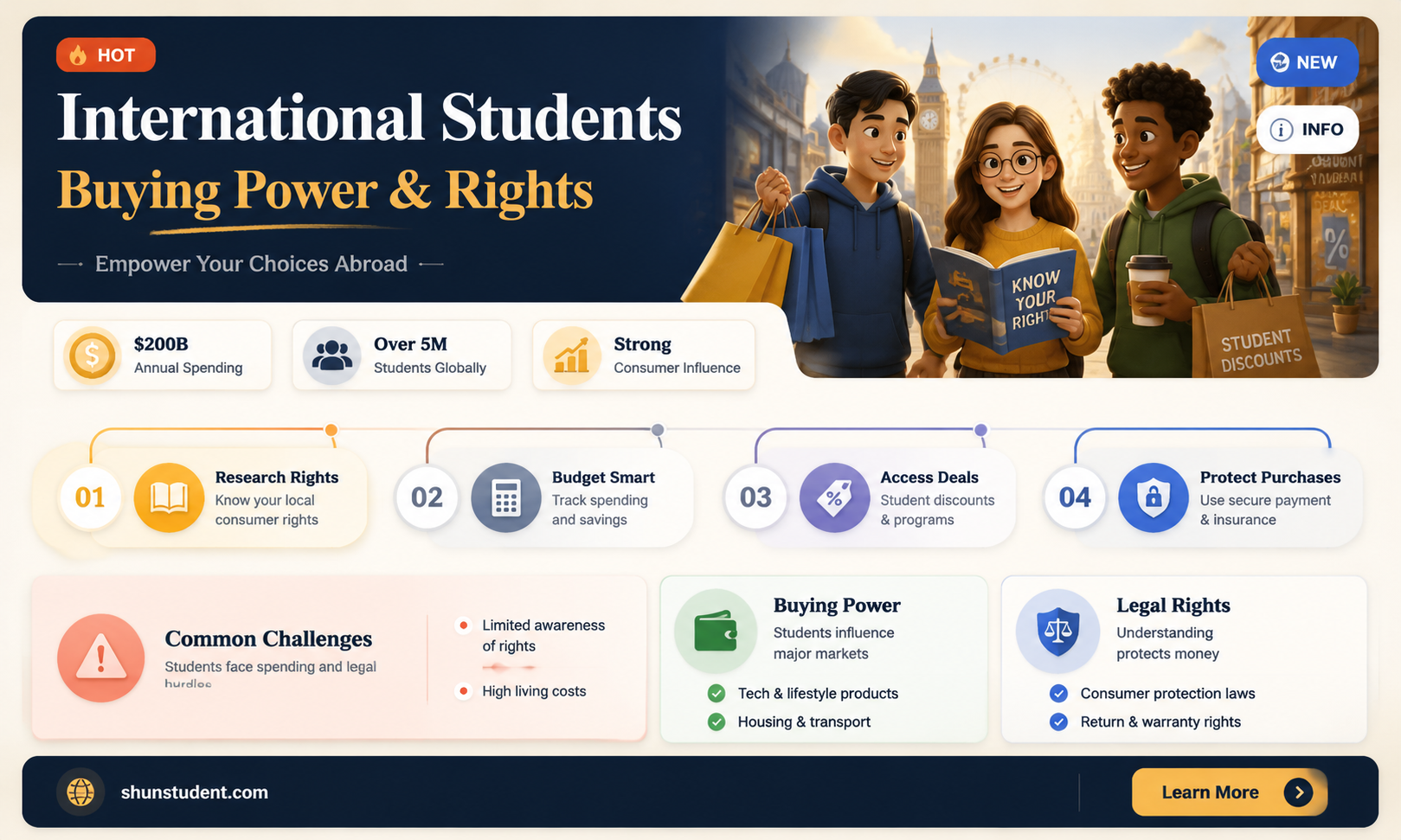 can a international student buy