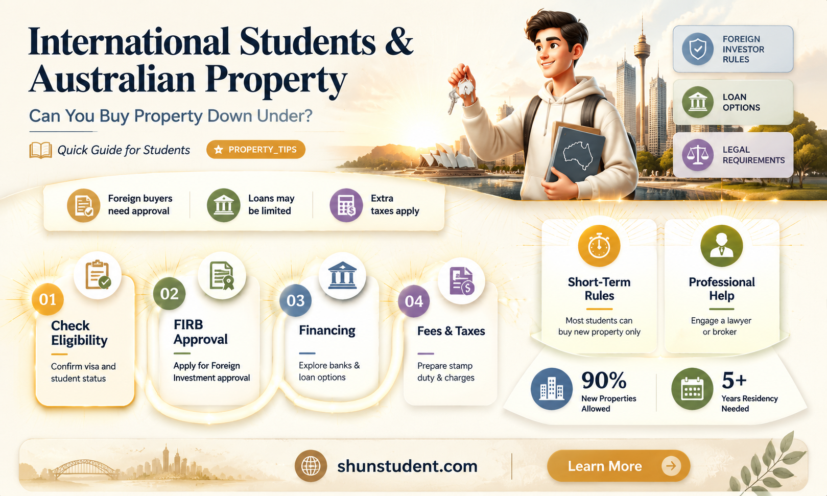 can an international student buy a house in australia