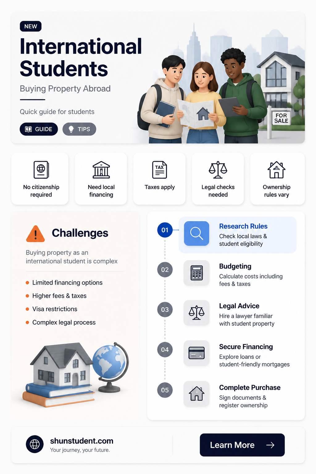 are international student allowed to own house