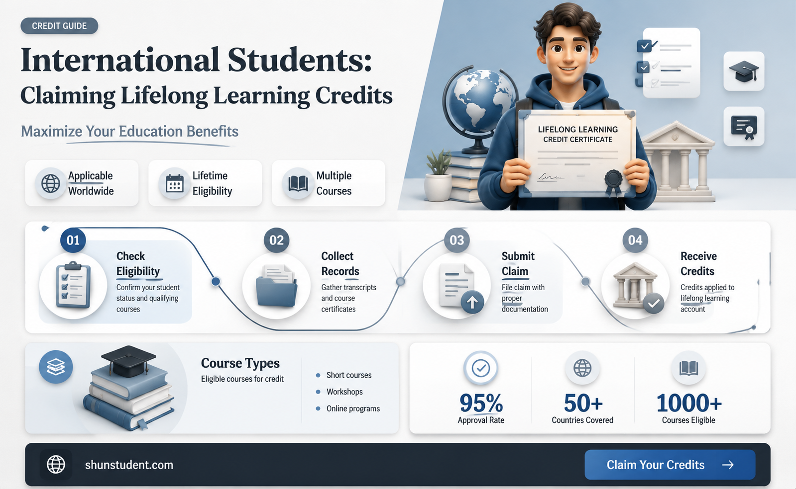 can an international students get the lifelong learning credit