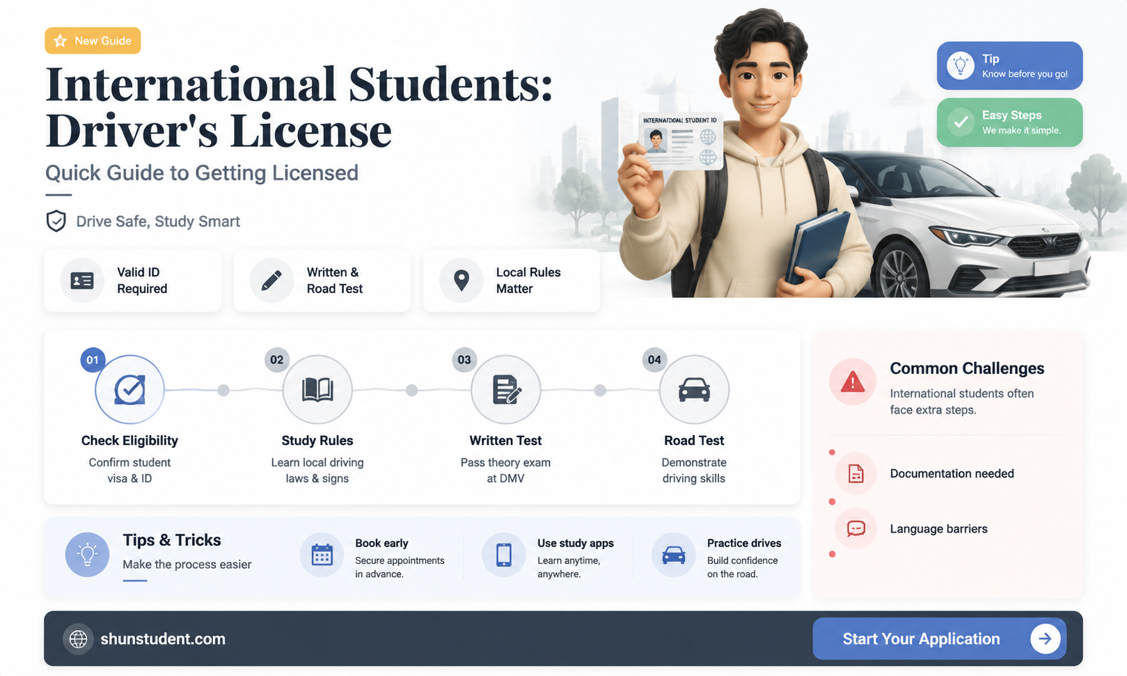 can an international student get a driver