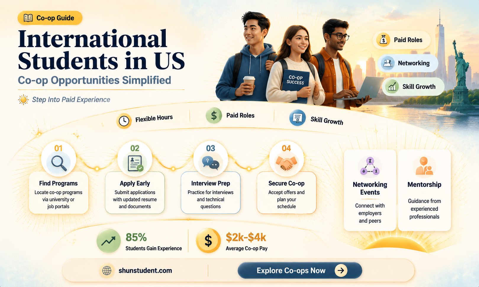 can a international student in us do a co-op