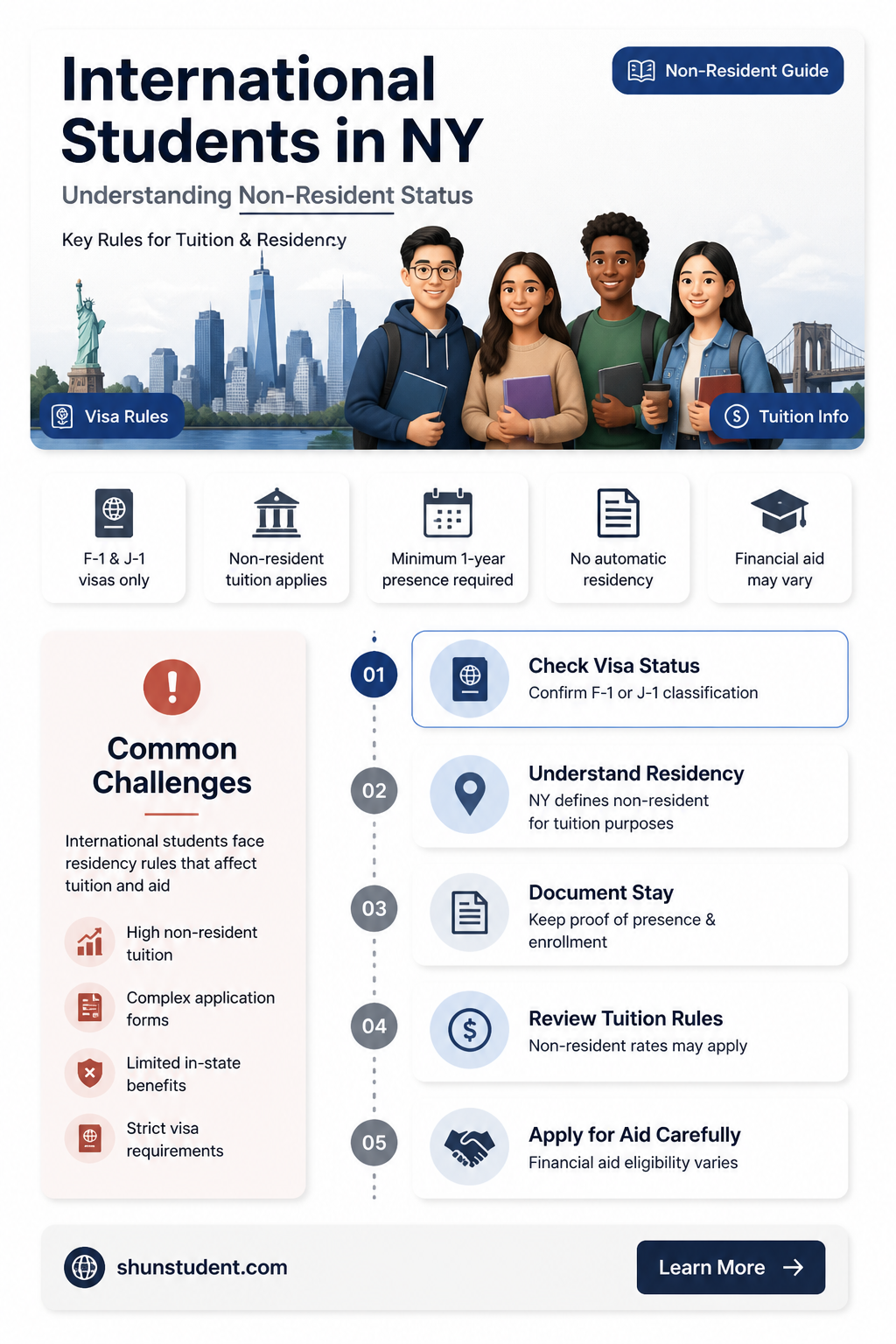 are international students non residents in new york state