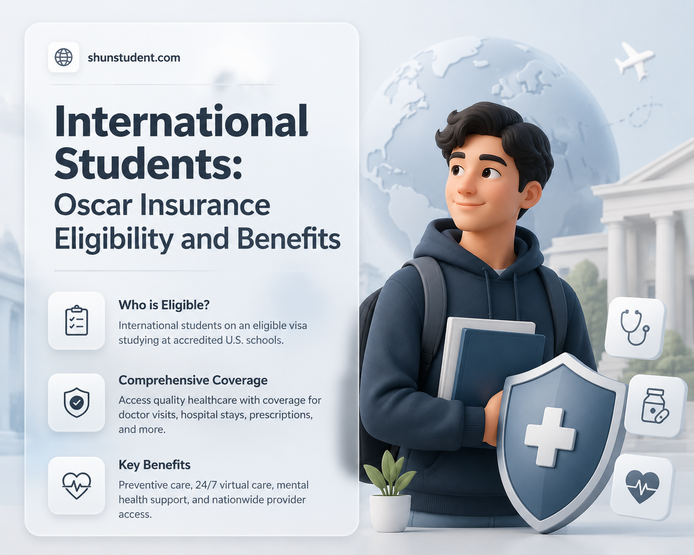 can an international student have oscar insurance