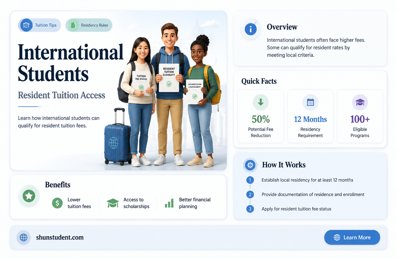 can an international student pay resident tuition