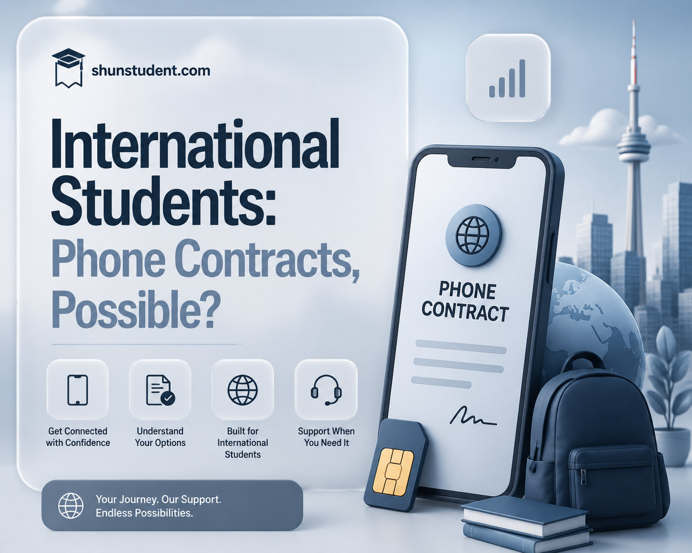 can an international student get a phone contract