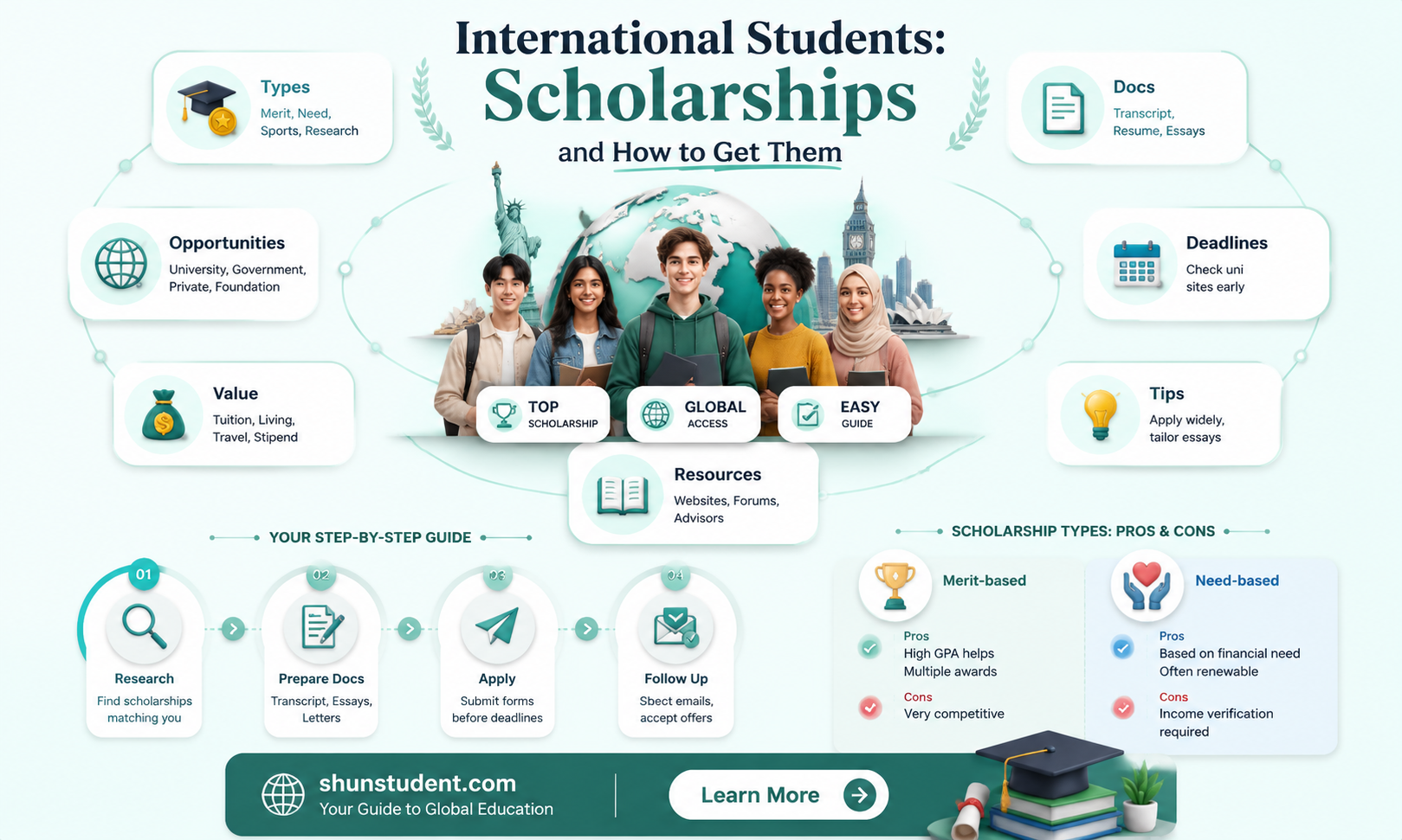 can an international student get a scholarship
