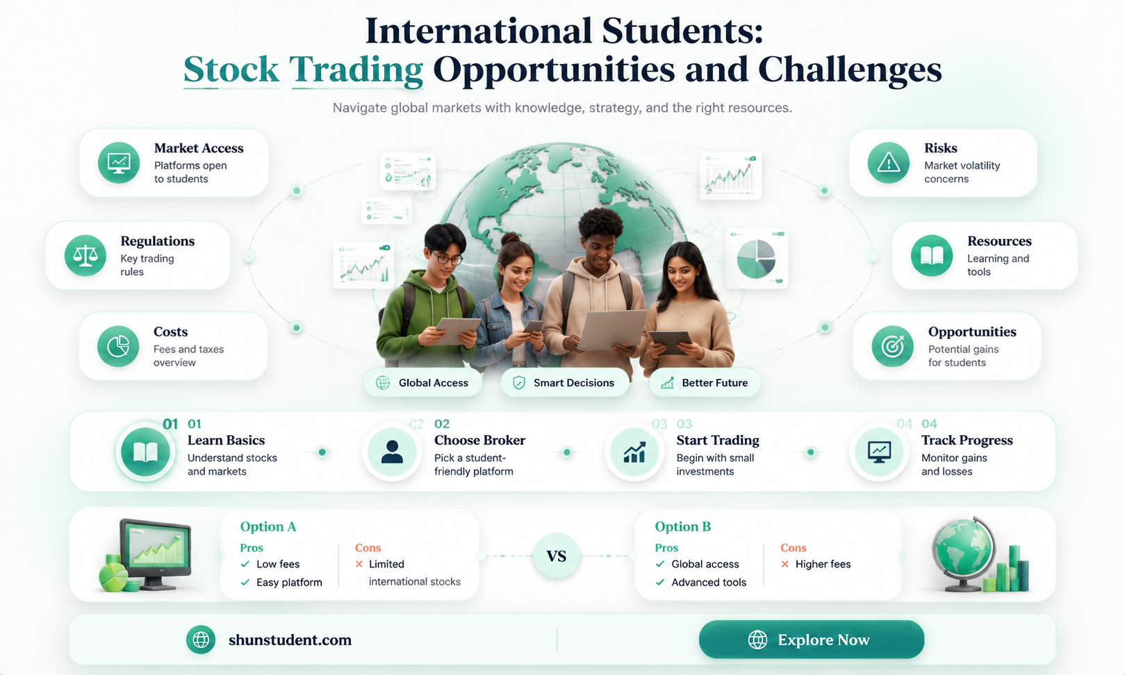 can an international student trade stocks