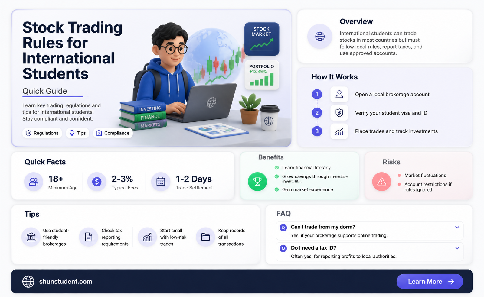 are international students allowed to buy stocks