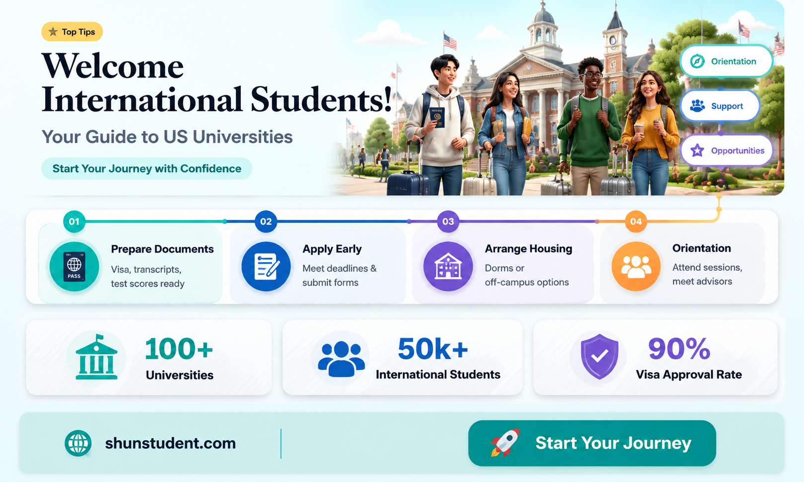 are us universities accepting international students