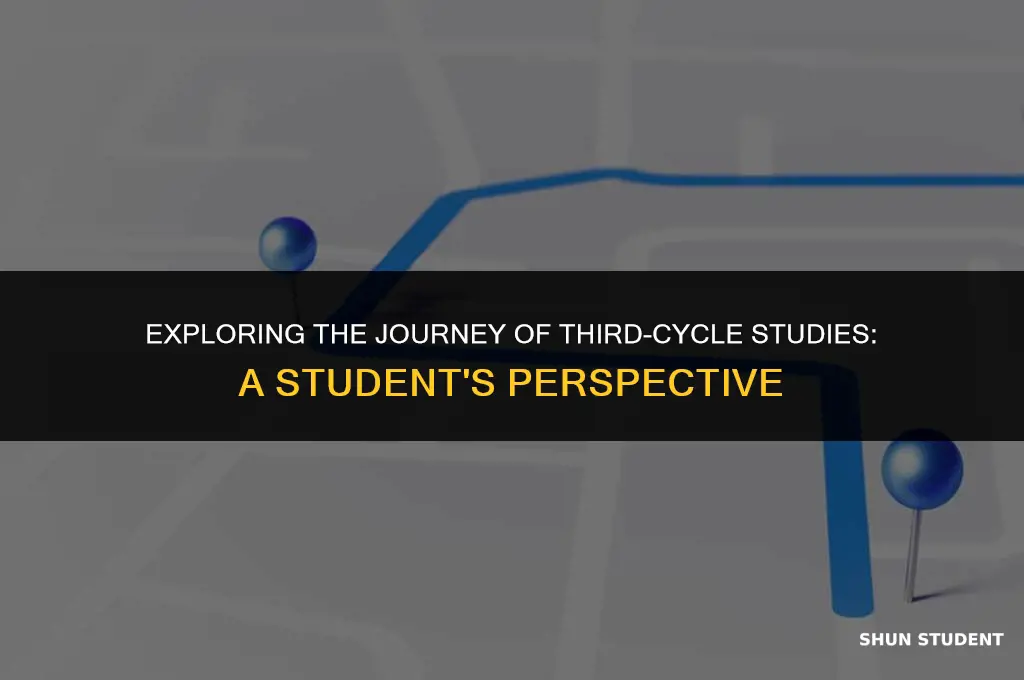 is a student of third-cycle studies