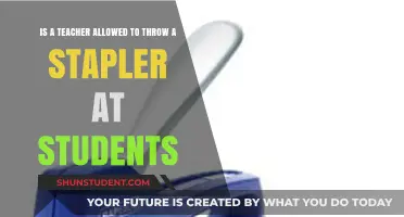 Are Teachers Permitted to Throw Staplers at Students? Legal Insights