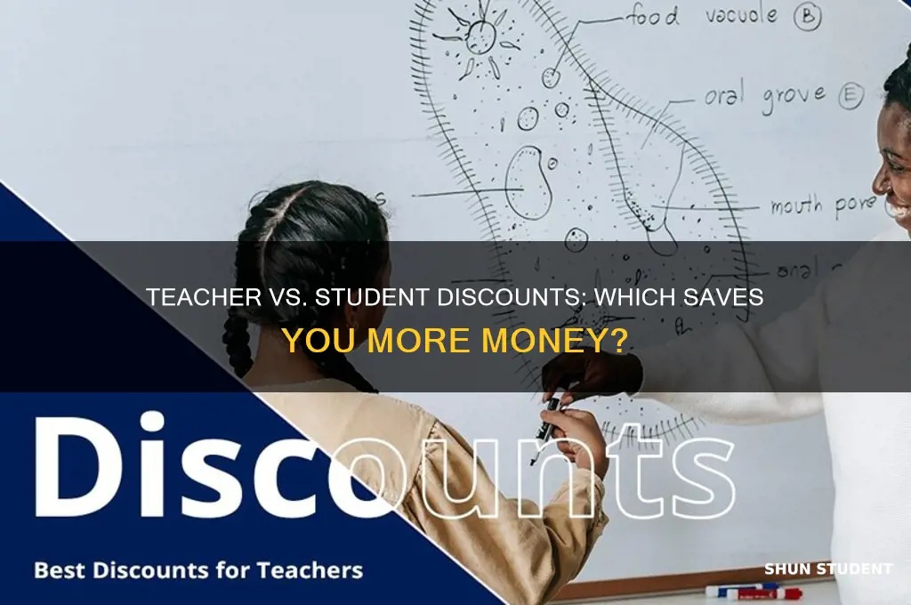is a teacher discount better than student