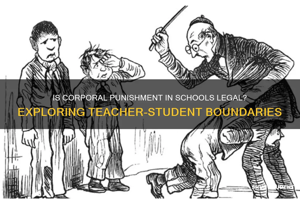 is a teacher hitting a student illegal