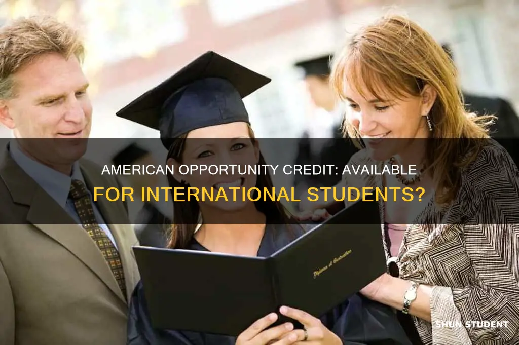 is american opportunity credit applicable for international students
